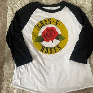 Guns N Roses band tee size small baseball T-shirt style